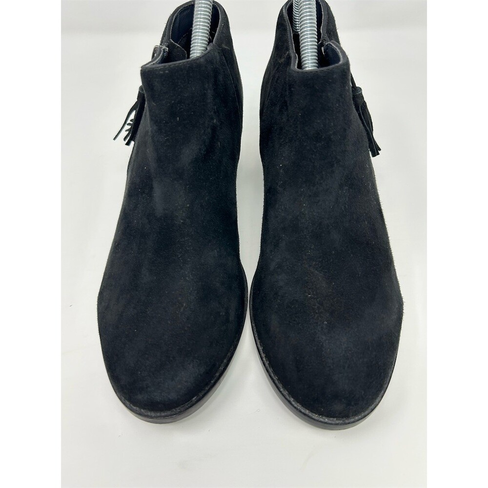Vionic Serena Ankle Booties Black Side Zip Tassel Comfort Low Heel Size 8 Wide - Picture 5 of 11